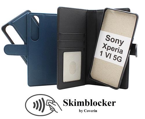 Skimblocker Sony Xperia 1 VI 5G Magnet Lommebok Deksel