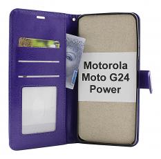 Crazy Horse Wallet Motorola Moto G24 Power