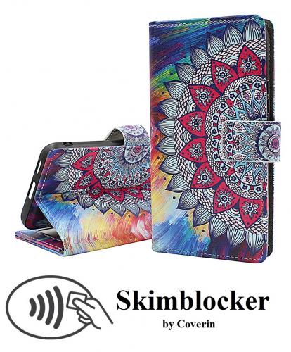 Skimblocker Samsung Galaxy S22 5G Magnet Lommebok Deksel Design