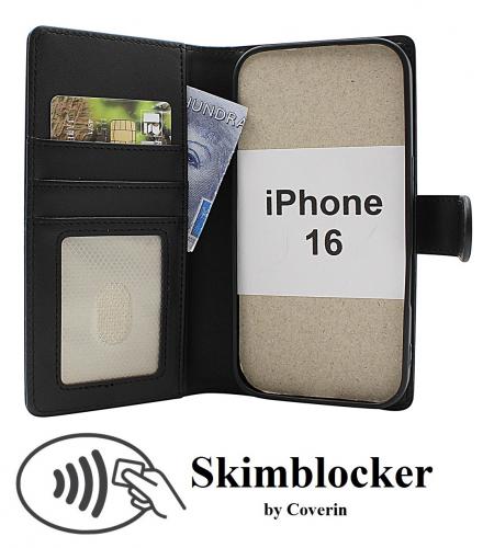 Skimblocker iPhone 16 Magnet Lommebok Deksel