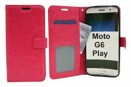Crazy Horse Wallet Motorola Moto G6 Play