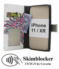 Skimblocker iPhone 11 & iPhone XR Lommebok Deksel Design