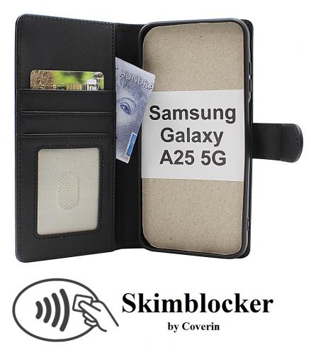 Skimblocker Samsung Galaxy A25 5G (SM-A256B/DS) Lommebok Deksel