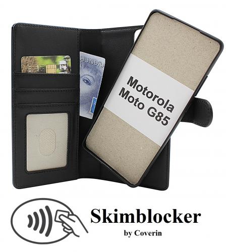 Skimblocker Motorola Moto G85 Magnet Lommebok Deksel