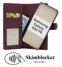 Skimblocker Samsung Galaxy S24 FE Magnet Lommebok Deksel