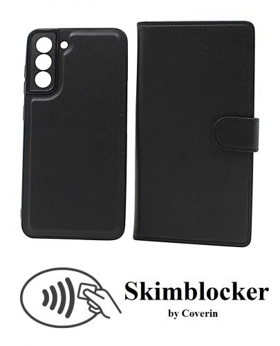 Skimblocker Samsung Galaxy S21 FE 5G Magnet Lommebok Deksel