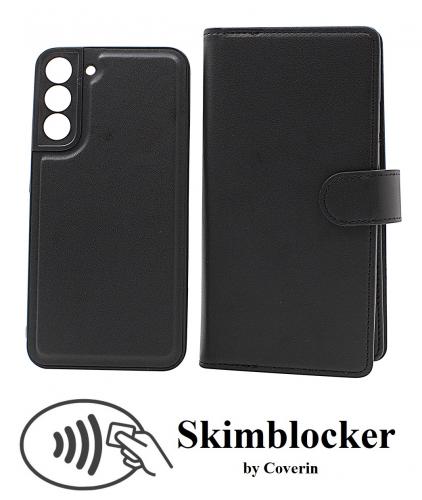 Skimblocker Samsung Galaxy S22 Plus 5G XL Magnet Lommebok Deksel