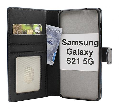 Skimblocker Samsung Galaxy S21 5G Magnet Lommebok Deksel