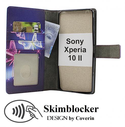 Skimblocker Sony Xperia 10 II Lommebok Deksel Design