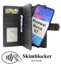 Skimblocker Huawei Nova 5T XL Magnet Lommebok Deksel