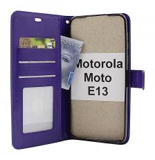 Crazy Horse Wallet Motorola Moto E13