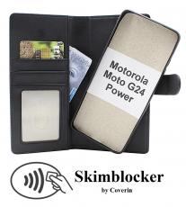 Skimblocker Motorola Moto G24 Power Magnet Lommebok Deksel