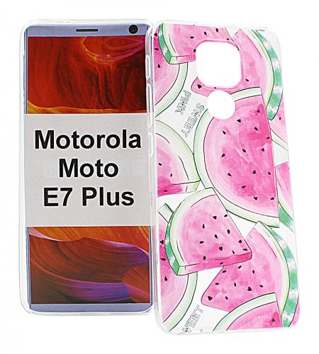 TPU Designdeksel Motorola Moto E7 Plus