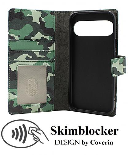 Skimblocker Google Pixel 9 / Pixel 9 Pro 5G Lommebok Deksel Design