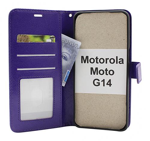 Crazy Horse Wallet Motorola Moto G14