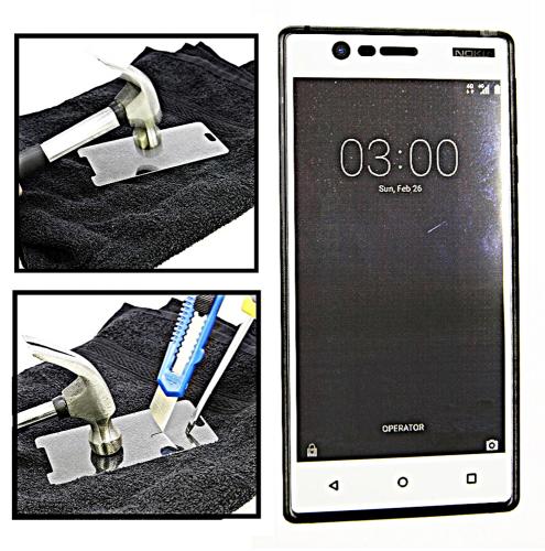 Full Frame Glassbeskyttelse Nokia 3