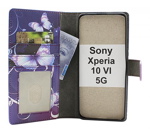 Skimblocker Sony Xperia 10 VI 5G Lommebok Deksel Design