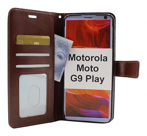 Crazy Horse Wallet Motorola Moto G9 Play