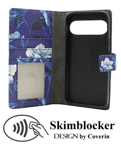 Skimblocker Google Pixel 9 / Pixel 9 Pro 5G Lommebok Deksel Design