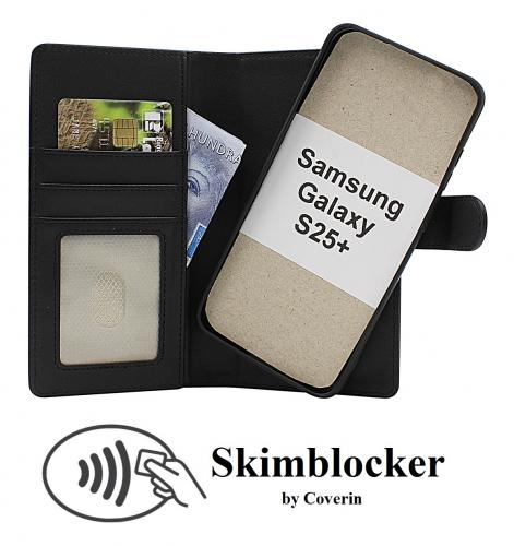 Skimblocker Samsung Galaxy S25+ Magnet Lommebok Deksel