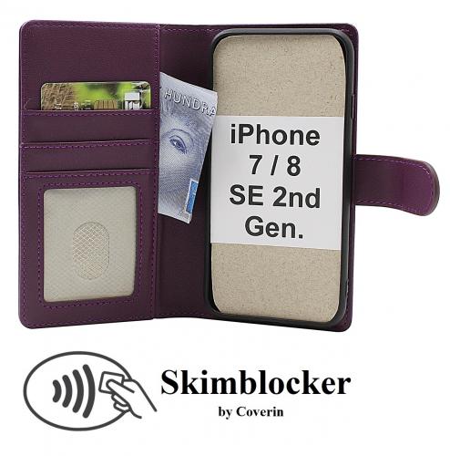 Skimblocker iPhone 7/8/SE 2nd/3rd Gen. Lommebok Deksel