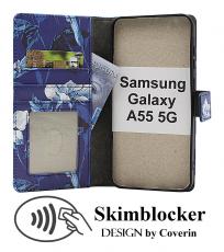 Skimblocker Samsung Galaxy A55 5G Lommebok Deksel Design