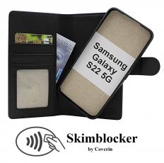 Skimblocker Samsung Galaxy S22 5G Magnet Lommebok Deksel