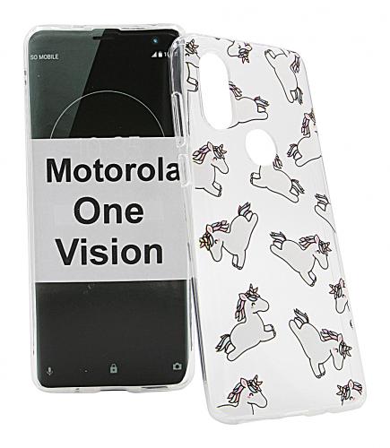 TPU Designdeksel Motorola One Vision