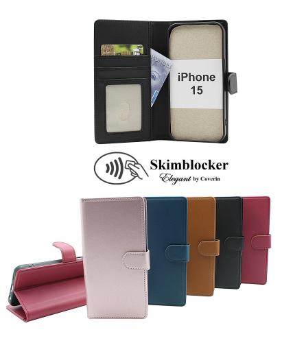 Skimblocker iPhone 15 Lommebok Deksel