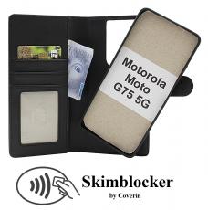 Skimblocker Motorola Moto G75 5G Magnet Lommebok Deksel