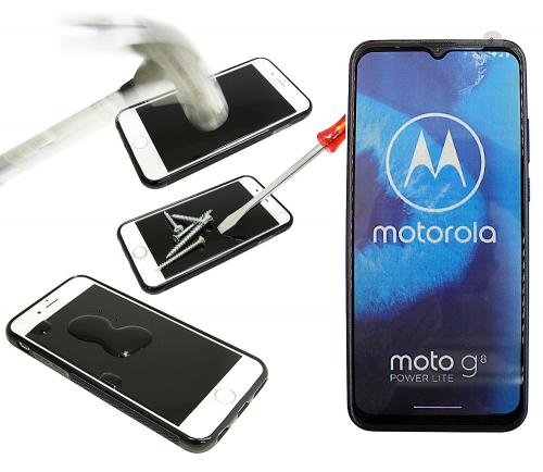 Full Frame Skjermbeskyttelse av glass Motorola Moto G8 Power Lite