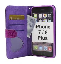 Standcase Glitter Wallet iPhone 7 Plus / 8 Plus