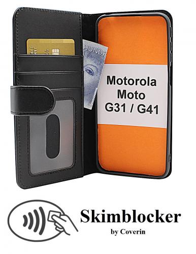 Skimblocker Lommebok-etui Motorola Moto G31/G41