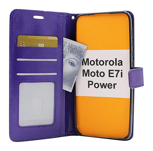 Crazy Horse Wallet Motorola Moto E7i Power