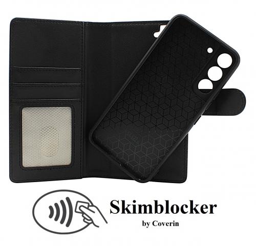 Skimblocker Samsung Galaxy S22 5G Magnet Lommebok Deksel