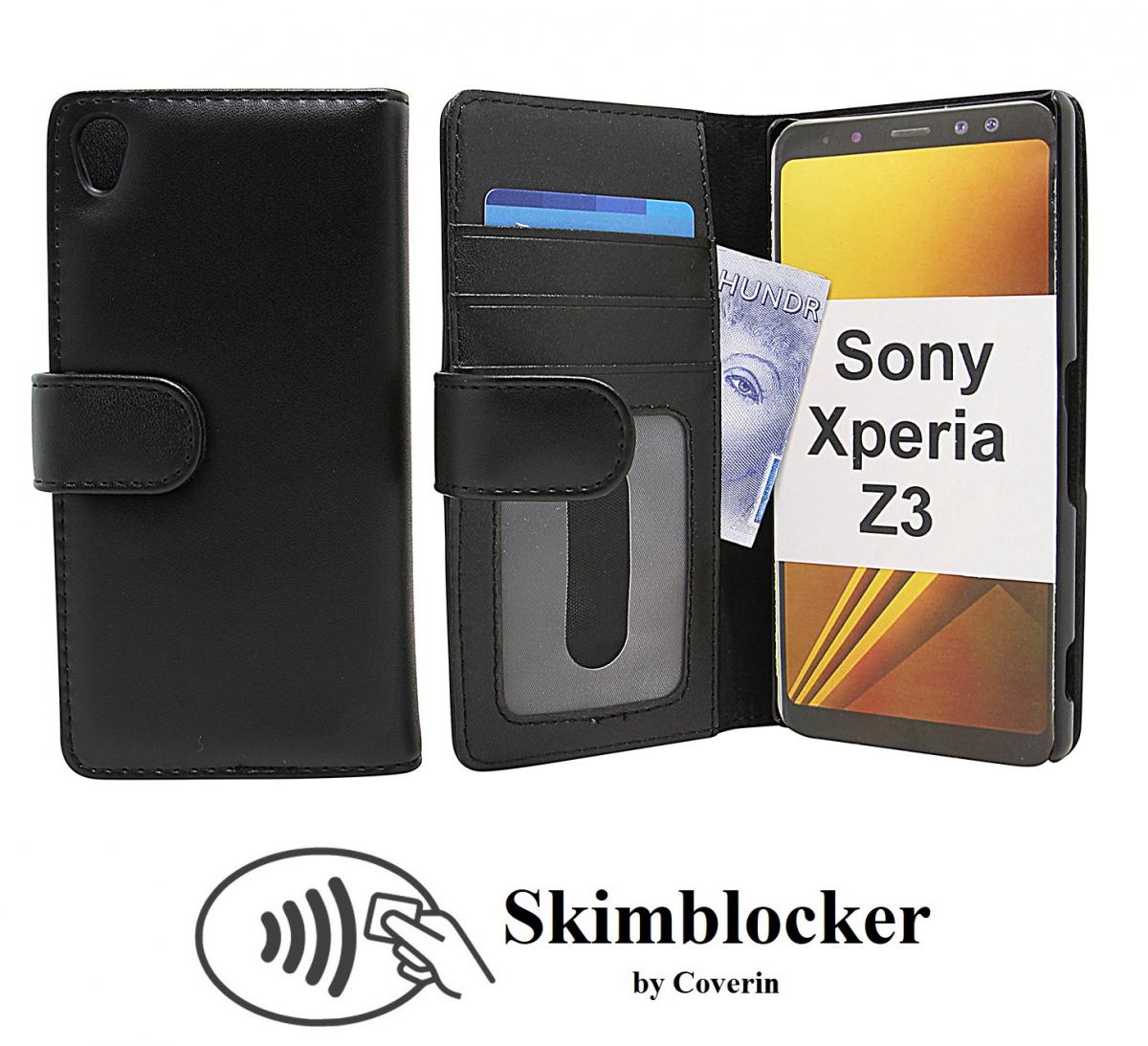 Skimblocker Lommebok-etui Sony Xperia Z3 (D6603)