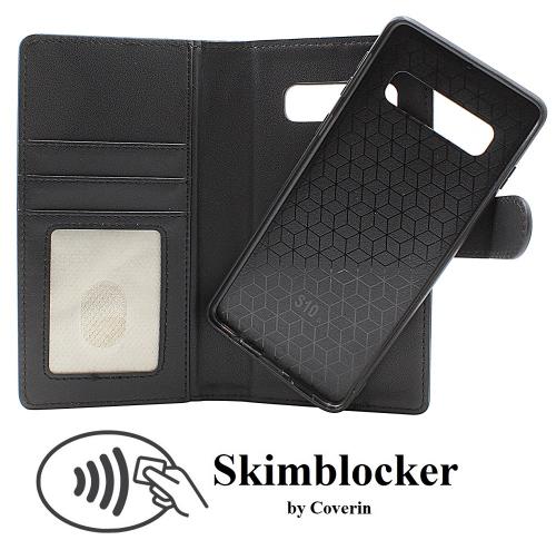Skimblocker Samsung Galaxy S10 Magnet Lommebok Deksel