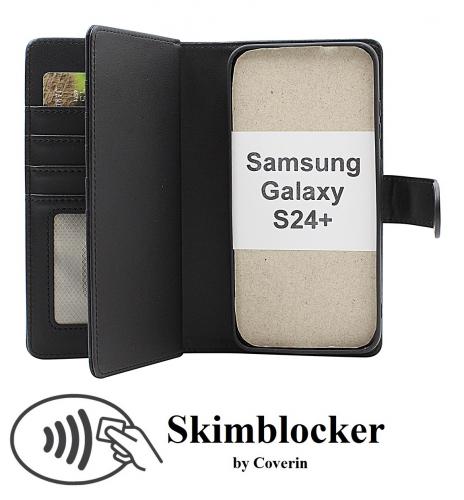 Skimblocker Samsung Galaxy S24 Plus 5G XL Magnet Lommebok Deksel