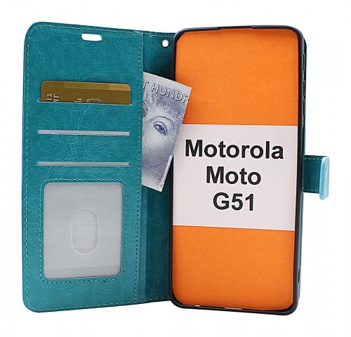 Crazy Horse Wallet Motorola Moto G51