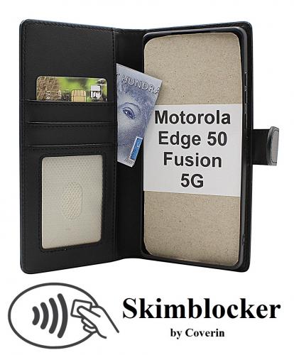 Skimblocker Motorola Edge 50 Fusion 5G Magnet Lommebok Deksel