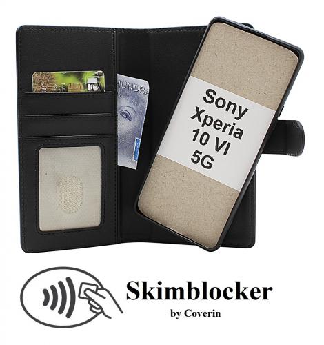 Skimblocker Sony Xperia 10 VI 5G Magnet Lommebok Deksel