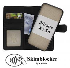 Skimblocker iPhone X/Xs Magnet Lommebok Deksel