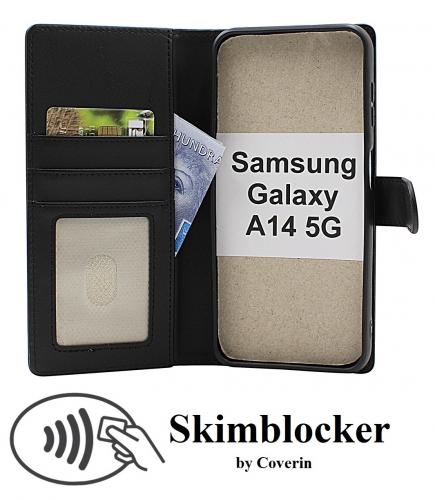 Skimblocker Samsung Galaxy A14 4G / 5G Lommebok Deksel