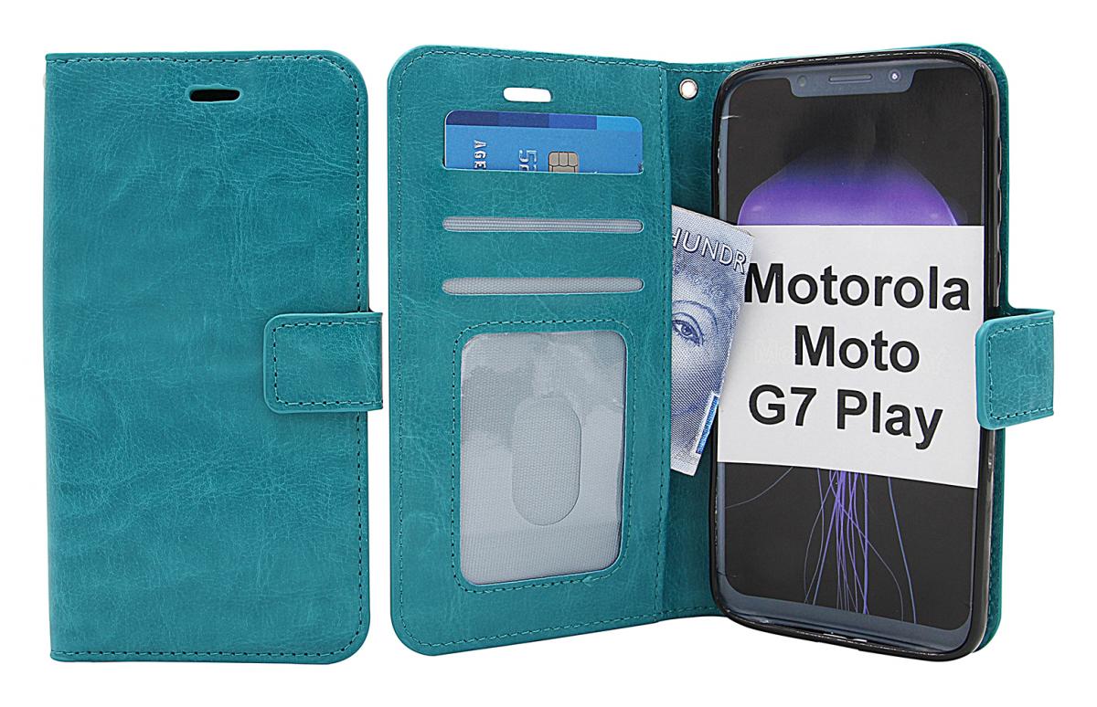 Crazy Horse Wallet Motorola Moto G7 Play