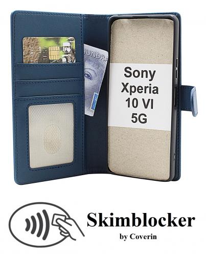 Skimblocker Sony Xperia 10 VI 5G Magnet Lommebok Deksel