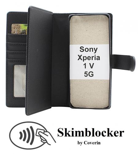 Skimblocker Sony Xperia 1 V 5G XL Magnet Lommebok Deksel