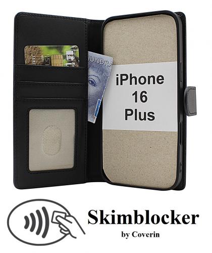 Skimblocker iPhone 16 Plus Magnet Lommebok Deksel