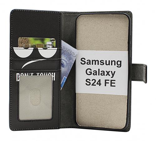 Skimblocker Samsung Galaxy S24 FE Magnet Lommebok Deksel Design