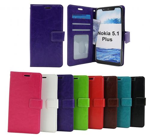 Crazy Horse Wallet Nokia 5.1 Plus