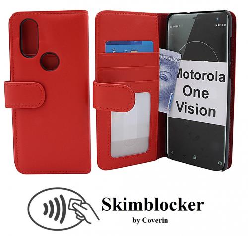 Skimblocker Lommebok-etui Motorola One Vision